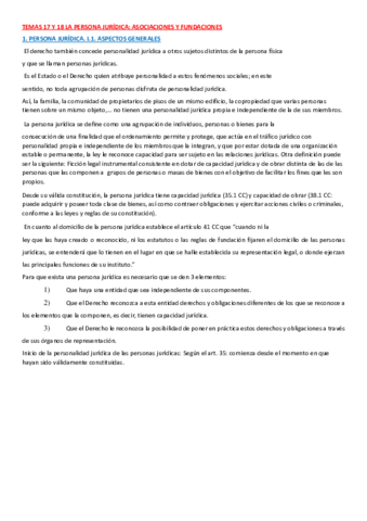 TEMAS 17 Y 18 LA PERSONA JURIDICA. ASOCIACIONES Y FUNDACIONES .pdf