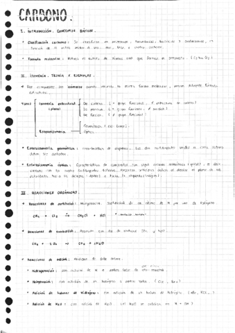 Química del Carbono.