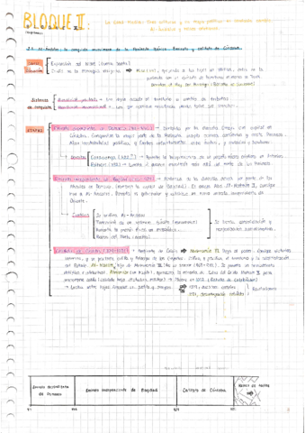 BLOQUE 2: Al-Ándalus y Reconquista.