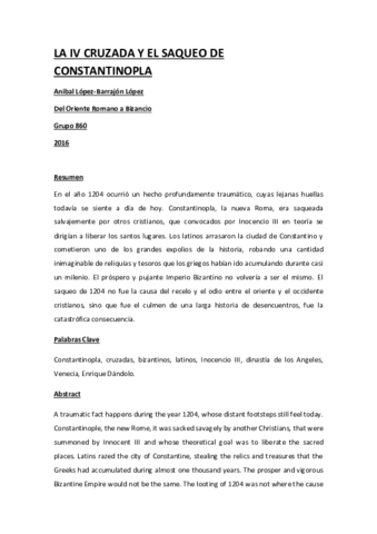 LA IV CRUZADA Y EL SAQUEO DE CONSTANTINOPLA.pdf