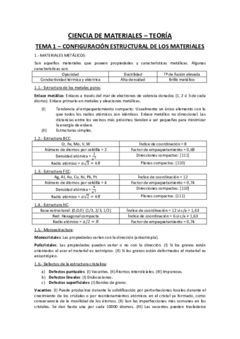 Ciencia de Materiales - Teoría - Contenidos de clase.pdf