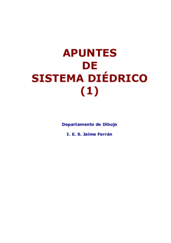 Sistema Diédrico - Apuntes.pdf