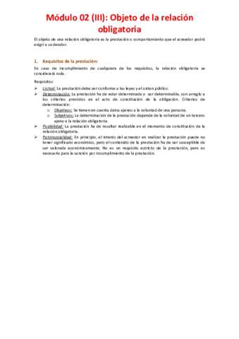 Módulo 02 (III) - Objeto de la relación obligatoria.pdf
