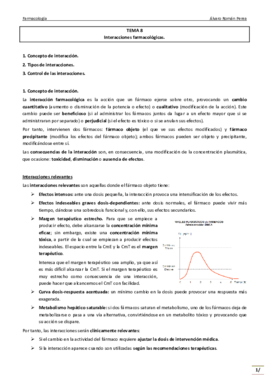 Farma. Tema 8. Interacciones farmacológicas..pdf