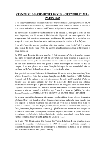 Stendhal vida + obras