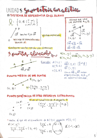 T8: Geometría analítica