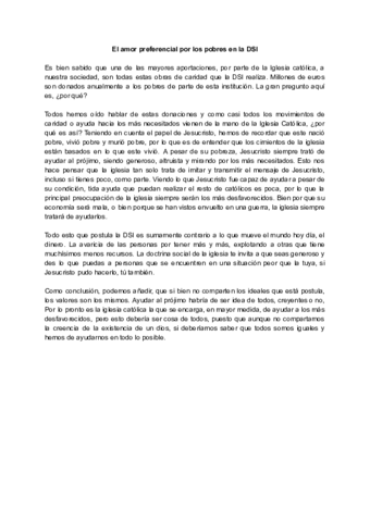 Reflexión DSI (pobres)