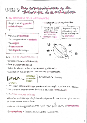 T5: La filosofía de la naturaleza