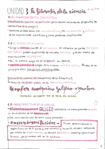T3: La filosofía de la ciencia