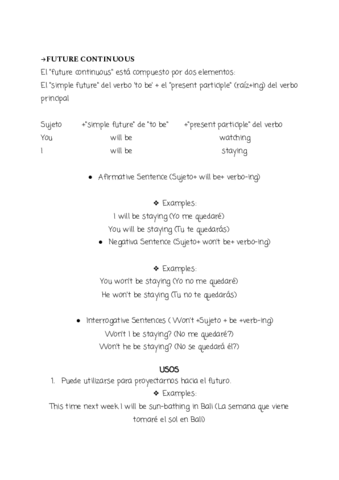 TEORIA TENSES- PARTE 5