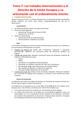 Tema 7 - Los tratados internacionales y el Derecho de la Unión Europea y su articulación con el ordenamiento interno.pdf