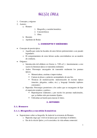 Poesía épica