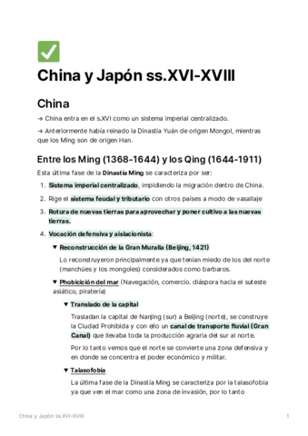 Tema 2.1. China y Japón