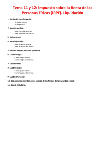 Tema 11 y 12 - Impuesto sobre la Renta de las Persona Físicas (IRPF). Liquidación.pdf