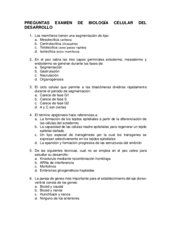 PREGUNTAS EXAMEN 1 DE BIOLOGÍA CELULAR DEL DESARROLLO.pdf