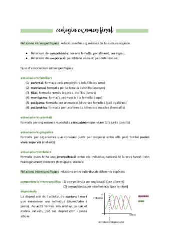 ecología 1r batxillerat