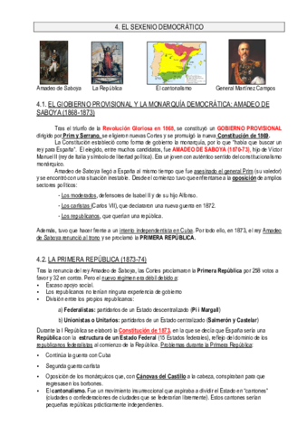 AMADEO DE SABOYA - RESTAURACIÓN BORBÓNICA 