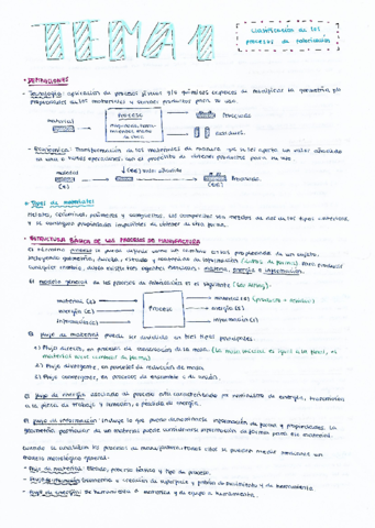 Tema 1: Clasificación de los procesos