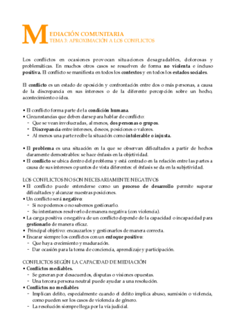 APROXIMACIÓN A LOS CONFLICTOS