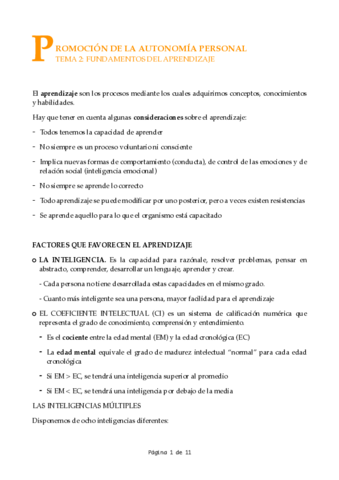 FUNDAMENTO DEL APRENDIZAJE
