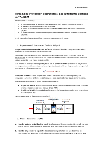 Tema 12. Detección de proteinas. Espectrometría de masas en TANDEM.pdf