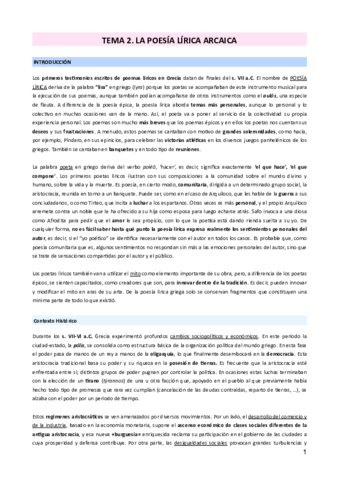 TEMA 2 - MARÍA - LIT. GRIEGA