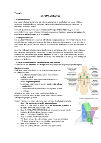 Tema 9 Sistema linfatico