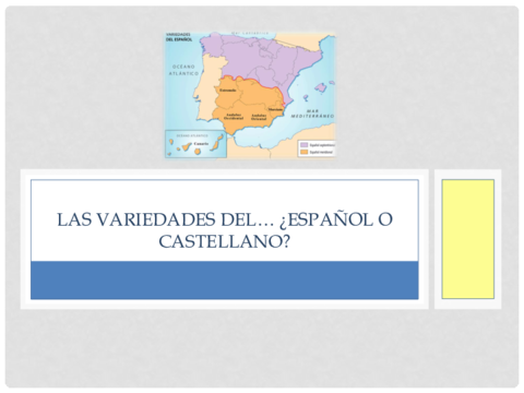 Variedades del español PRESENTACIÓN
