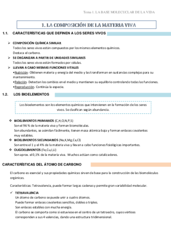 LA BASE MOLECULAR DE LA VIDA