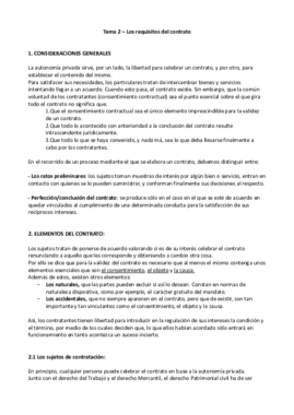 tema 2 civil - Los requisitos del contrato..pdf