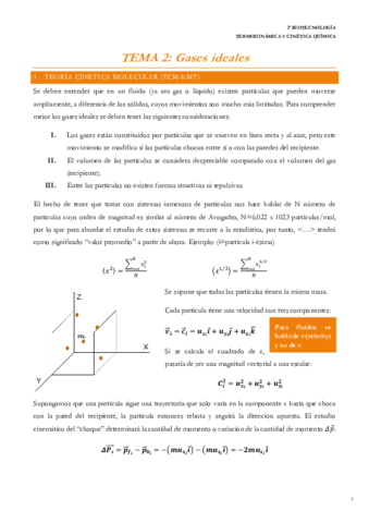 T2. Gases ideales y reales