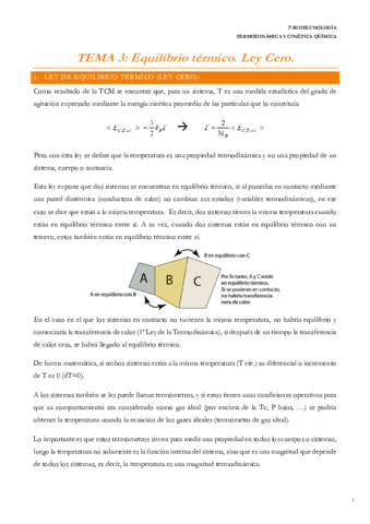 T3. Ley Cero de la Termodinámica