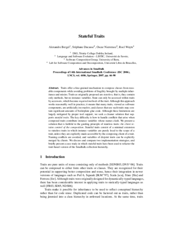 Berg07a-InternationalSmalltalkConference07-StatefulTraits.pdf