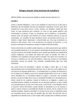 Resumen de Unas lecciones de metafísica - Ortega.pdf