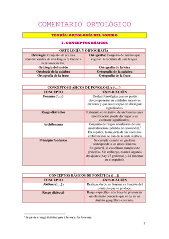 COMENTARIO ORTOLÓGICO 