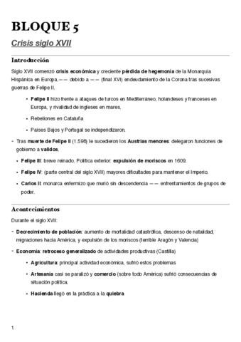 Términos BLOQUE 5 EvAU