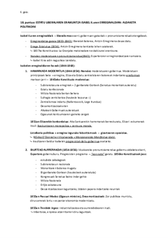 18. Estatu liberalaren eraikuntza. 