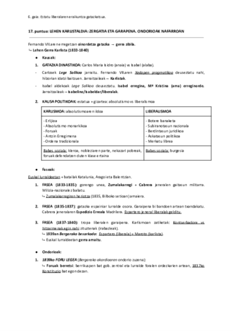 17. Lehen karlistaldia.