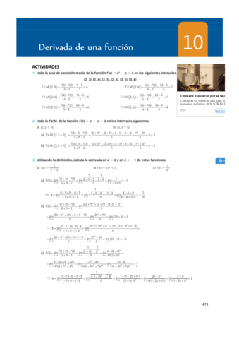 10. derivada De una función