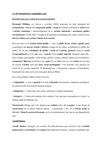 2.2 i 2.4 : Romanticisme i crisis