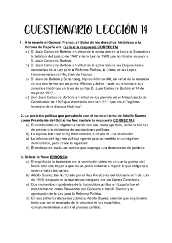 CUESTIONARIO LECCIÓN 14