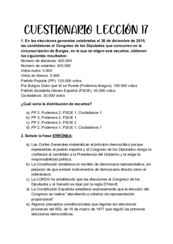 CUESTIONARIO LECCIÓN 17