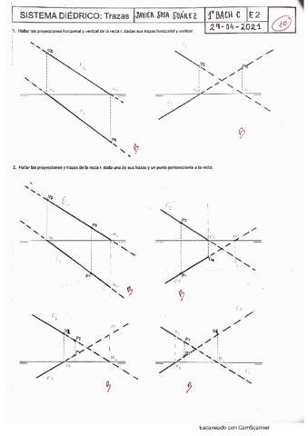Visibilidad de la recta y trazas