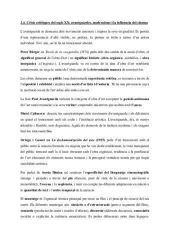 2.4. Crisis estètiques XX