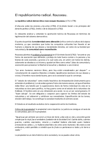 3. Republcanismo radical. Rousseau.pdf