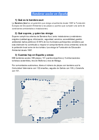 Banderas azules en España (2019)