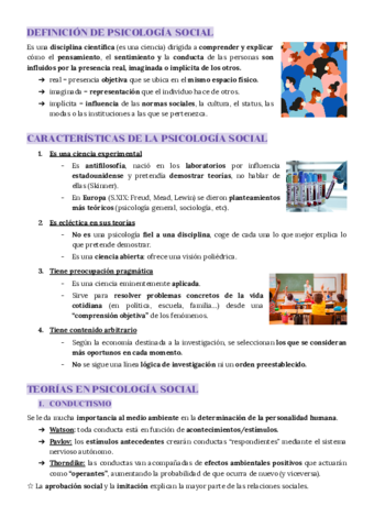 TEMA 1: INTRO A LA PSICO SOCIAL