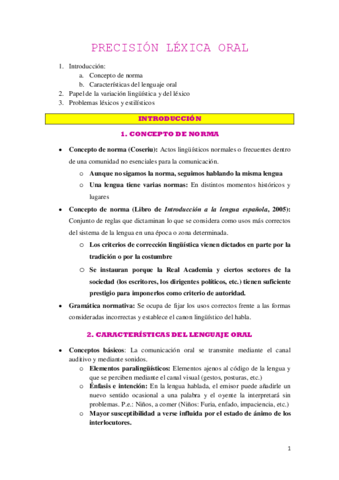 Precisión léxica oral