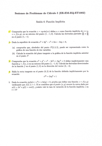Sesión 6 - Función Ímplicita