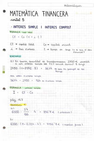 Matemàtica financera